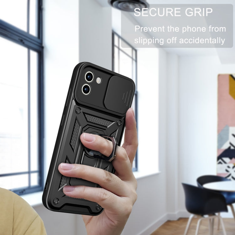 For Samsung Galaxy A03 5G 164mm Sliding Camera Cover TPU+PC Phone Case