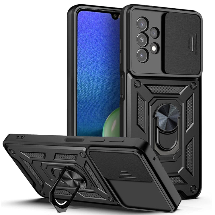 For Samsung Galaxy A13 4G Sliding Camera Cover TPU+PC Phone Case