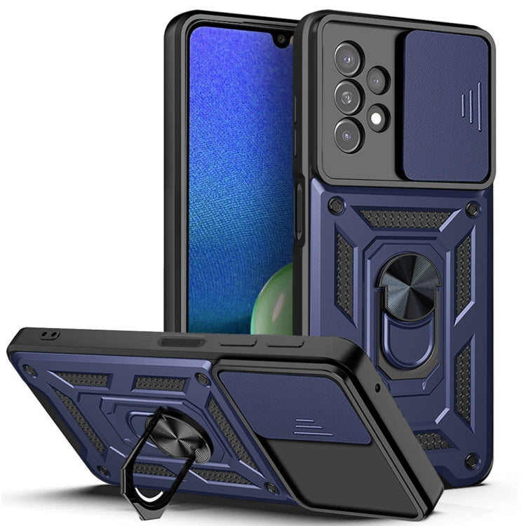 For Samsung Galaxy A13 4G Sliding Camera Cover TPU+PC Phone Case
