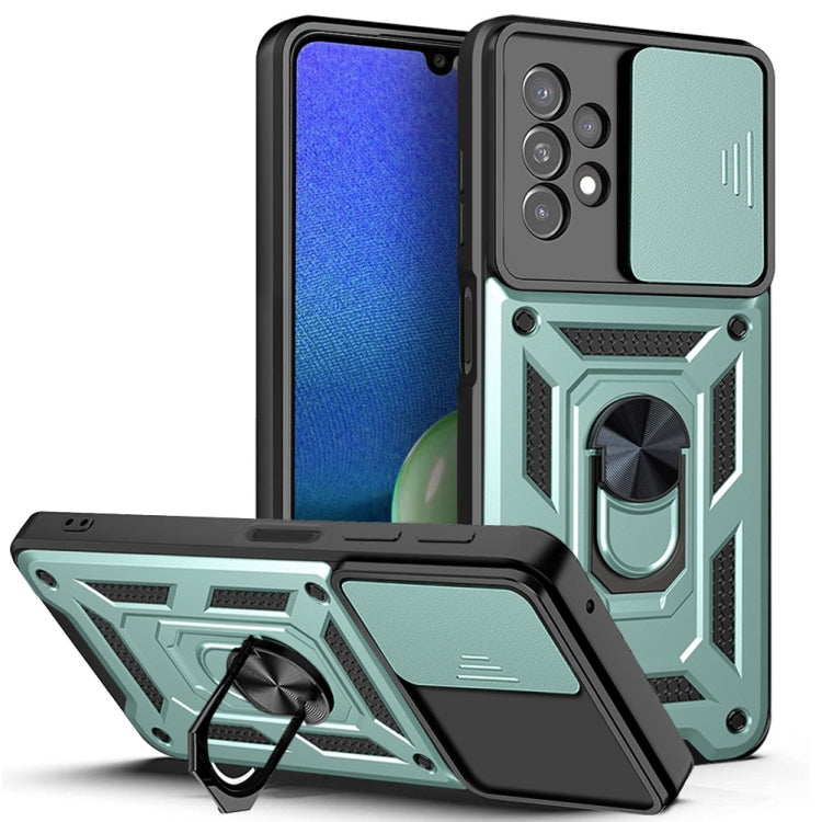 For Samsung Galaxy A13 4G Sliding Camera Cover TPU+PC Phone Case