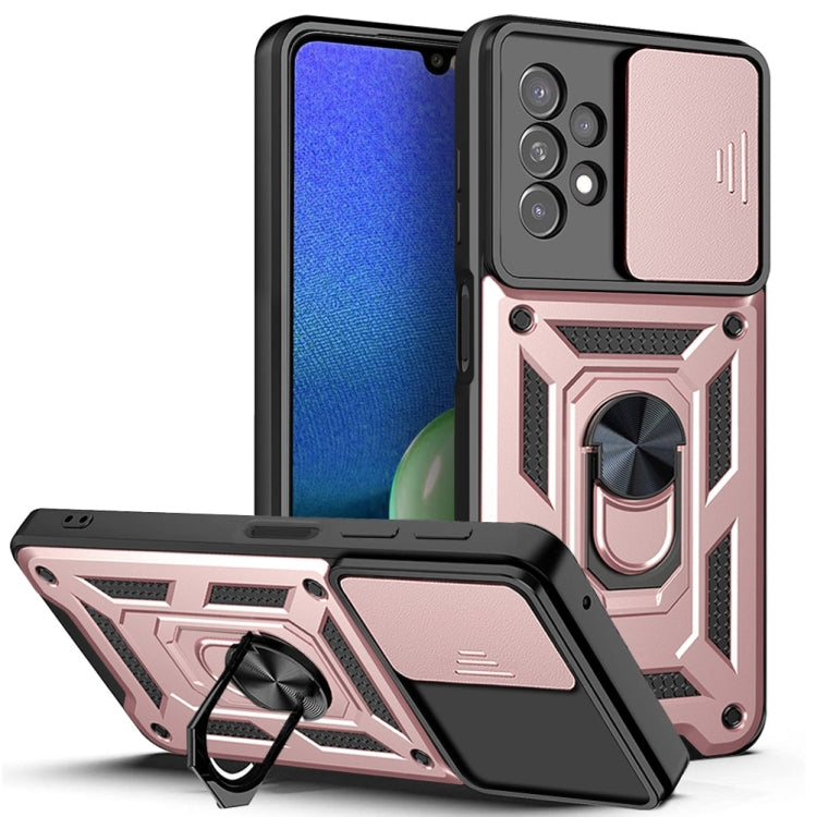 For Samsung Galaxy A13 4G Sliding Camera Cover TPU+PC Phone Case