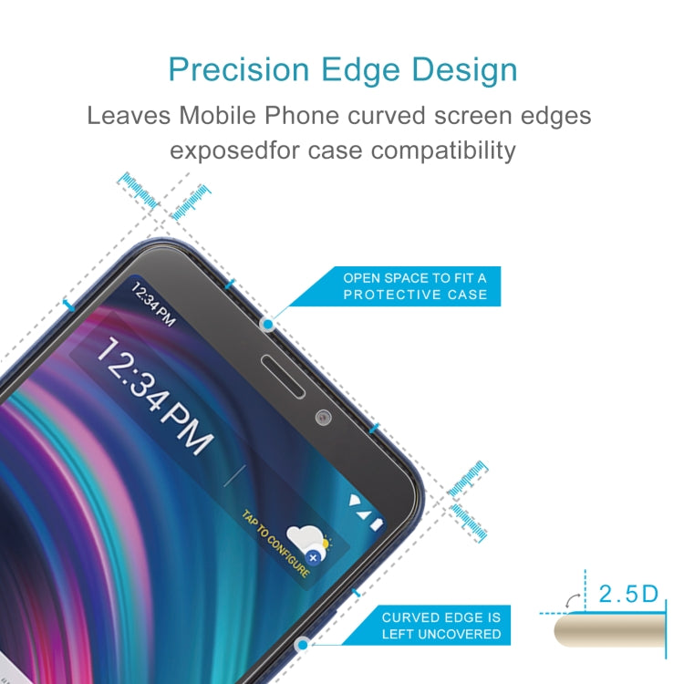 10 PCS 0.26mm 9H 2.5D Tempered Glass Film For BLU View 3