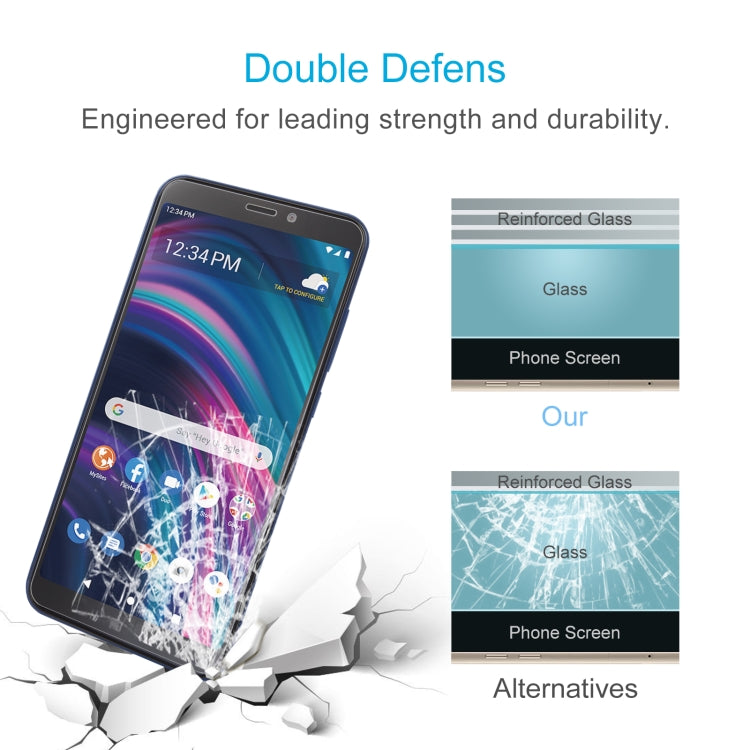10 PCS 0.26mm 9H 2.5D Tempered Glass Film For BLU View 3