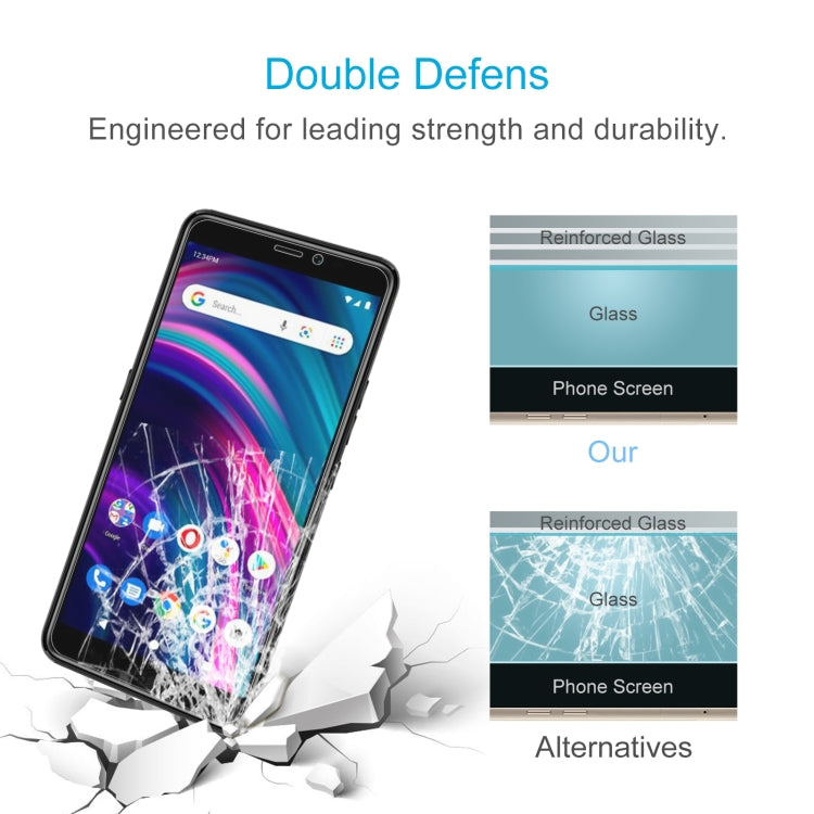 10 PCS 0.26mm 9H 2.5D Tempered Glass Film For BLU J9L