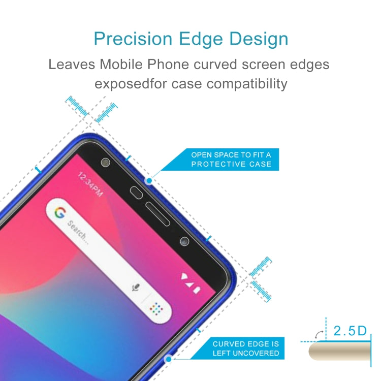 10 PCS 0.26mm 9H 2.5D Tempered Glass Film For BLU Studio X12
