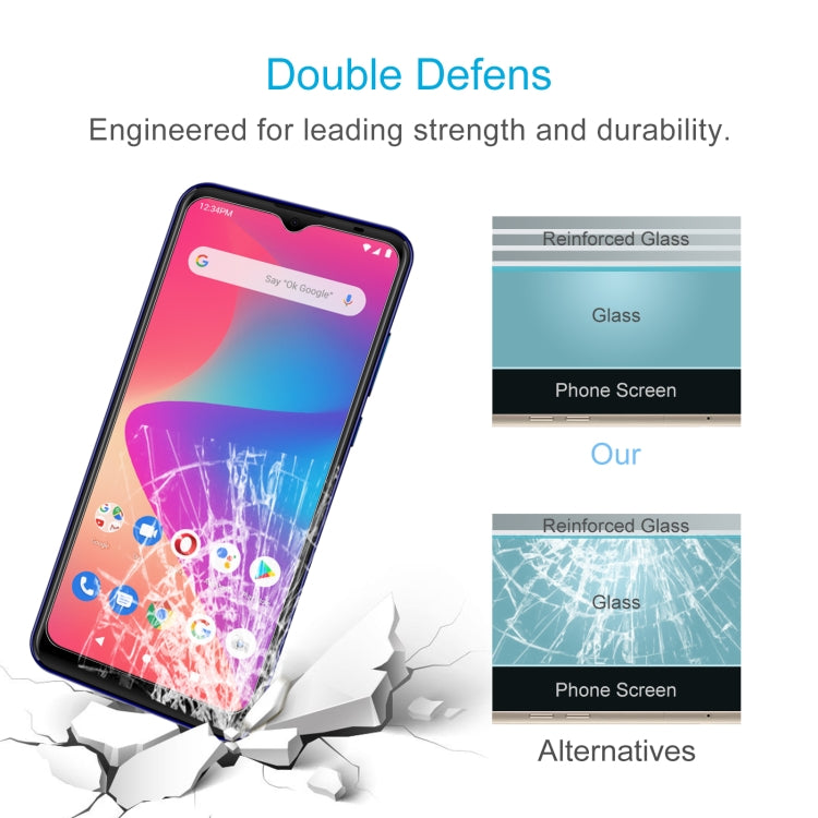 10 PCS 0.26mm 9H 2.5D Tempered Glass Film For BLU G50 Mega