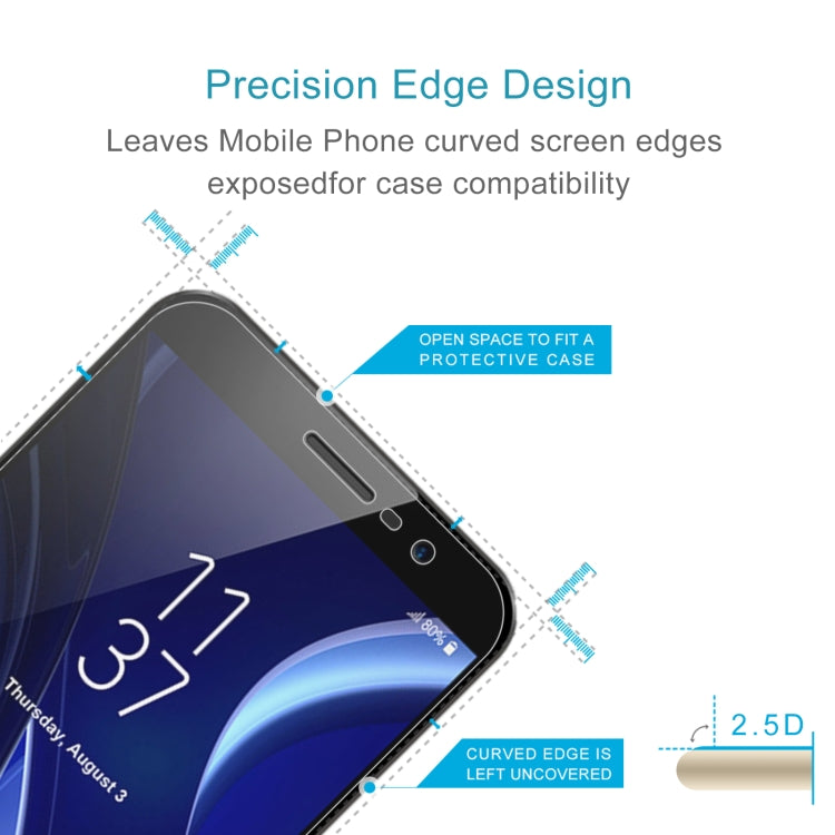 10 PCS 0.26mm 9H 2.5D Tempered Glass Film For HOMTOM S16