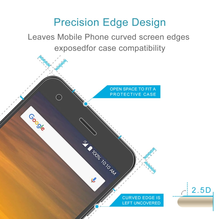 10 PCS 0.26mm 9H 2.5D Tempered Glass Film For ZTE Blade Force