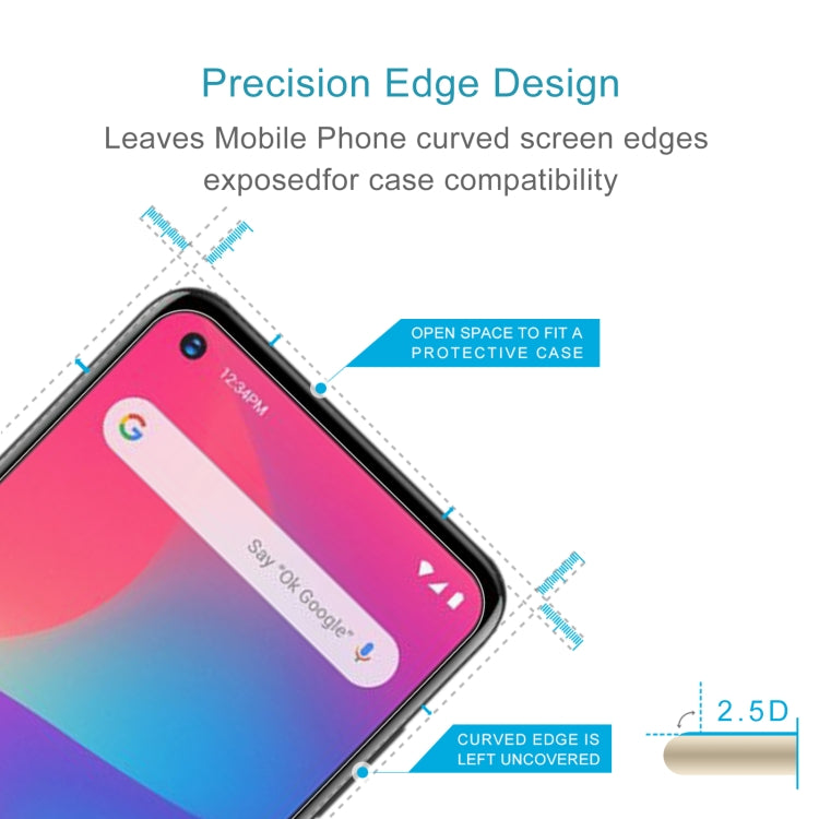 50 PCS 0.26mm 9H 2.5D Tempered Glass Film For BLU G71