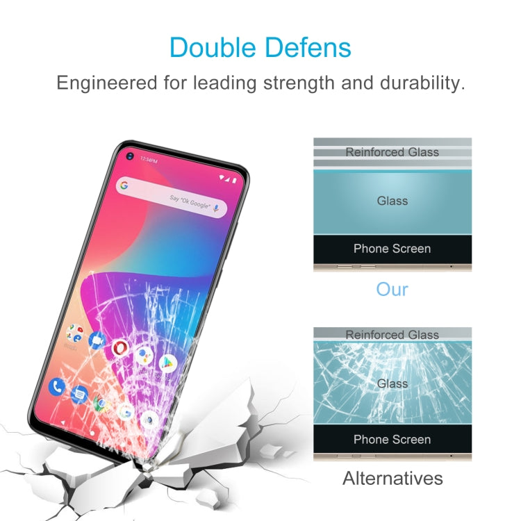 50 PCS 0.26mm 9H 2.5D Tempered Glass Film For BLU G71