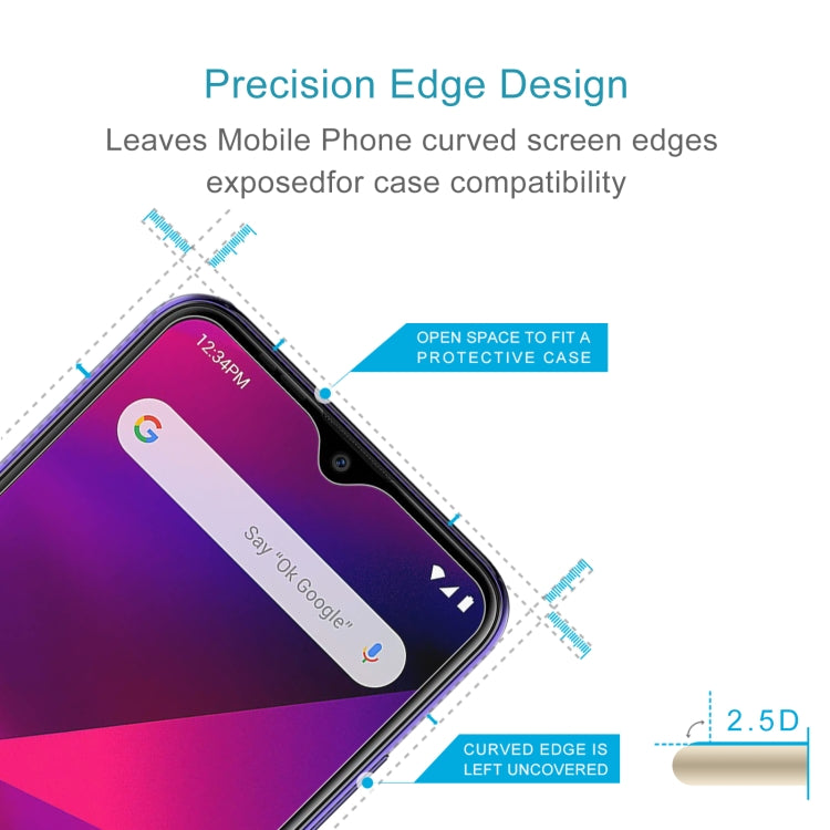 50 PCS 0.26mm 9H 2.5D Tempered Glass Film For BLU G9 Pro