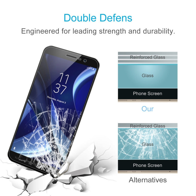 50 PCS 0.26mm 9H 2.5D Tempered Glass Film For HOMTOM S16
