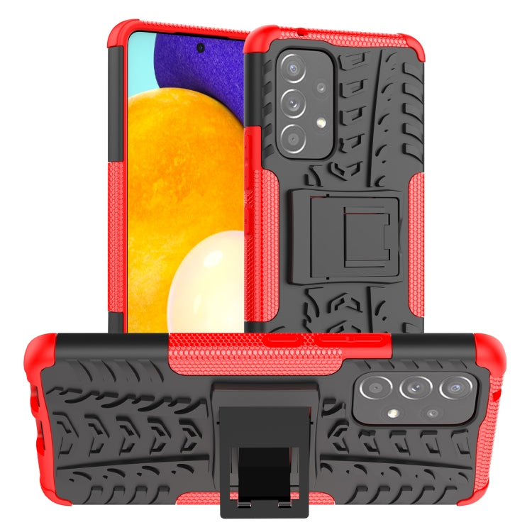 For Samsung Galaxy A53 5G Tire Texture TPU + PC Phone Case with Holder