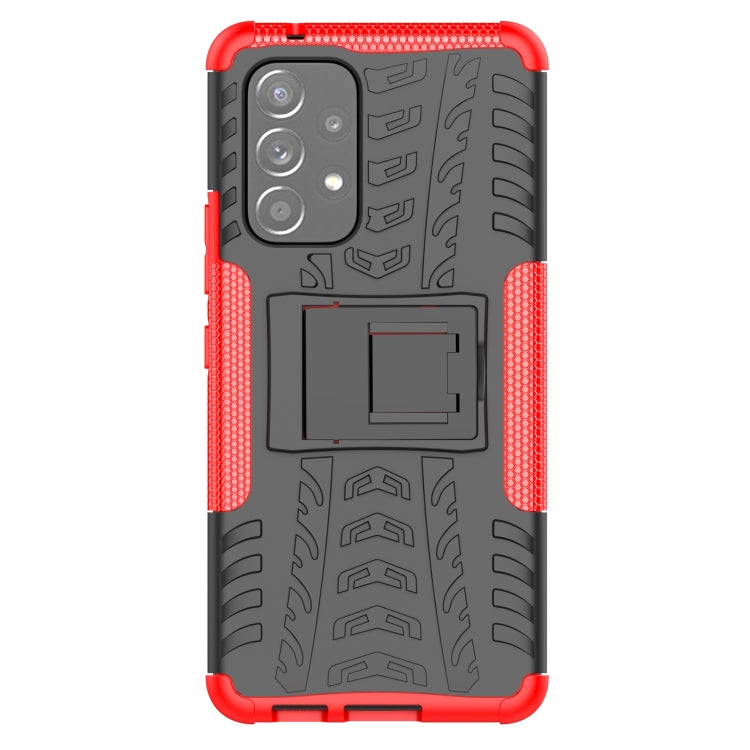 For Samsung Galaxy A53 5G Tire Texture TPU + PC Phone Case with Holder