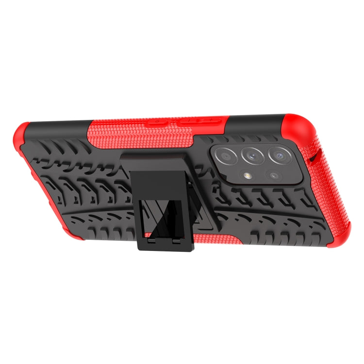 For Samsung Galaxy A53 5G Tire Texture TPU + PC Phone Case with Holder