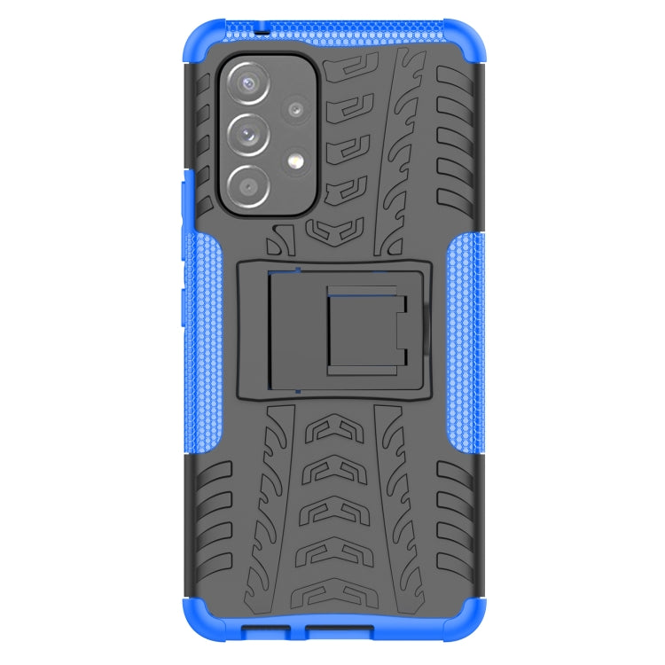 For Samsung Galaxy A53 5G Tire Texture TPU + PC Phone Case with Holder