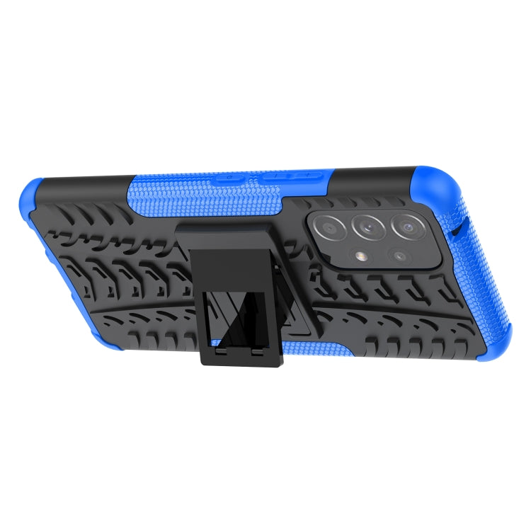 For Samsung Galaxy A53 5G Tire Texture TPU + PC Phone Case with Holder