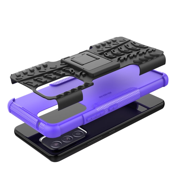 For Samsung Galaxy A53 5G Tire Texture TPU + PC Phone Case with Holder