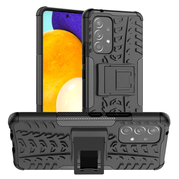 For Samsung Galaxy A53 5G Tire Texture TPU + PC Phone Case with Holder