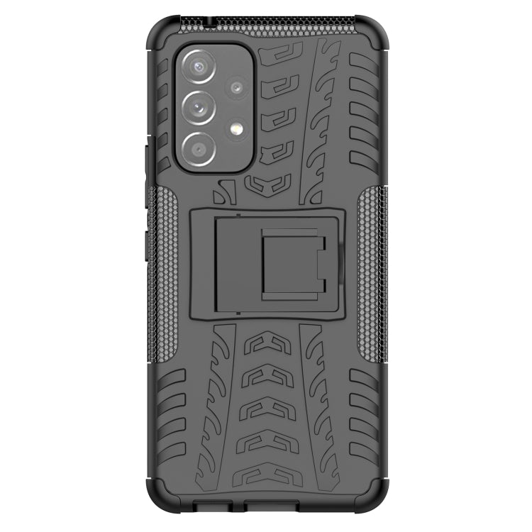 For Samsung Galaxy A53 5G Tire Texture TPU + PC Phone Case with Holder