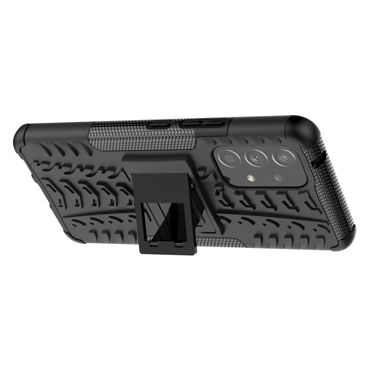 For Samsung Galaxy A53 5G Tire Texture TPU + PC Phone Case with Holder