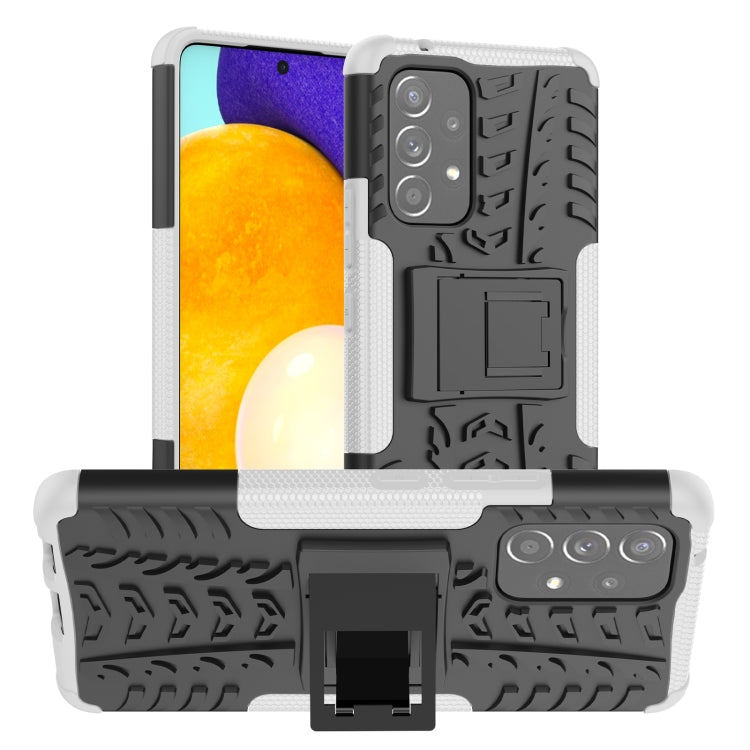 For Samsung Galaxy A53 5G Tire Texture TPU + PC Phone Case with Holder