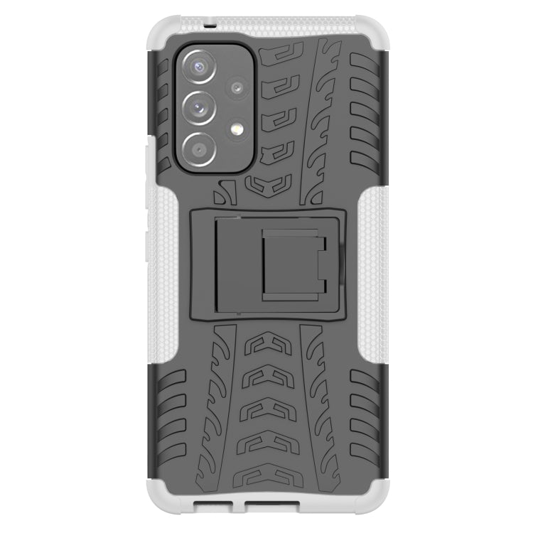 For Samsung Galaxy A53 5G Tire Texture TPU + PC Phone Case with Holder