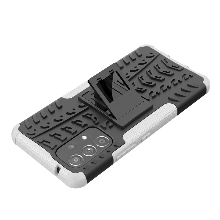 For Samsung Galaxy A53 5G Tire Texture TPU + PC Phone Case with Holder