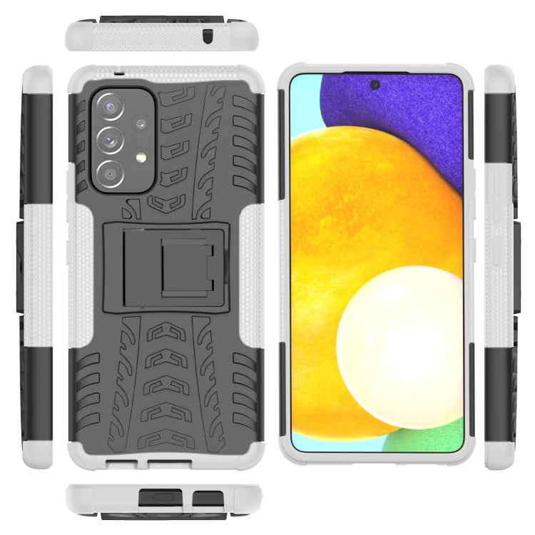 For Samsung Galaxy A53 5G Tire Texture TPU + PC Phone Case with Holder