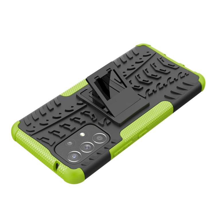 For Samsung Galaxy A53 5G Tire Texture TPU + PC Phone Case with Holder