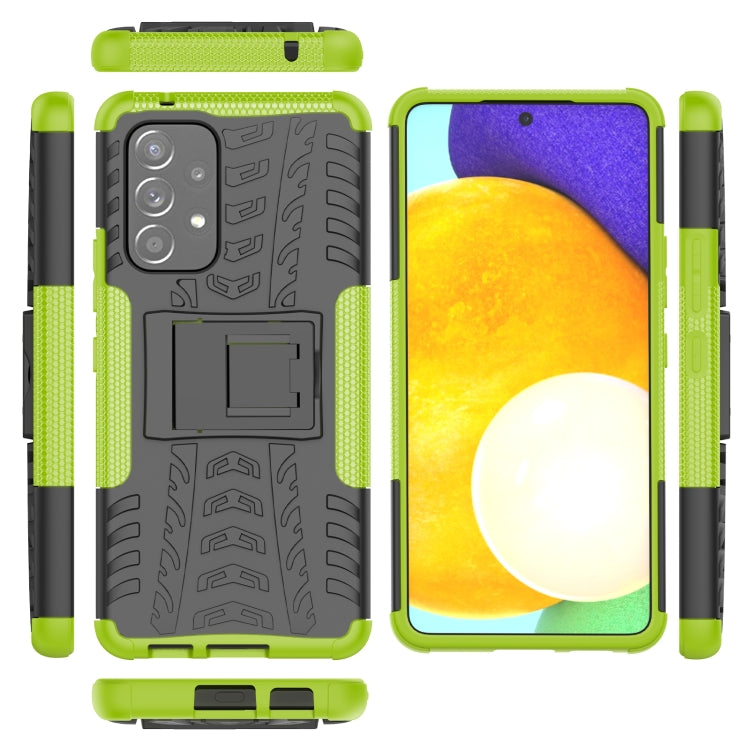 For Samsung Galaxy A53 5G Tire Texture TPU + PC Phone Case with Holder