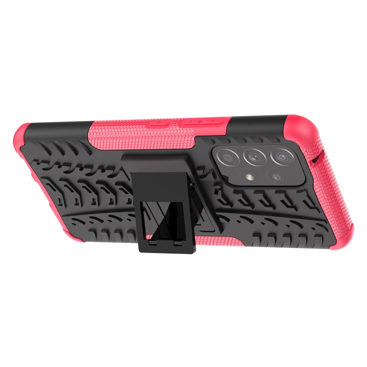 For Samsung Galaxy A53 5G Tire Texture TPU + PC Phone Case with Holder