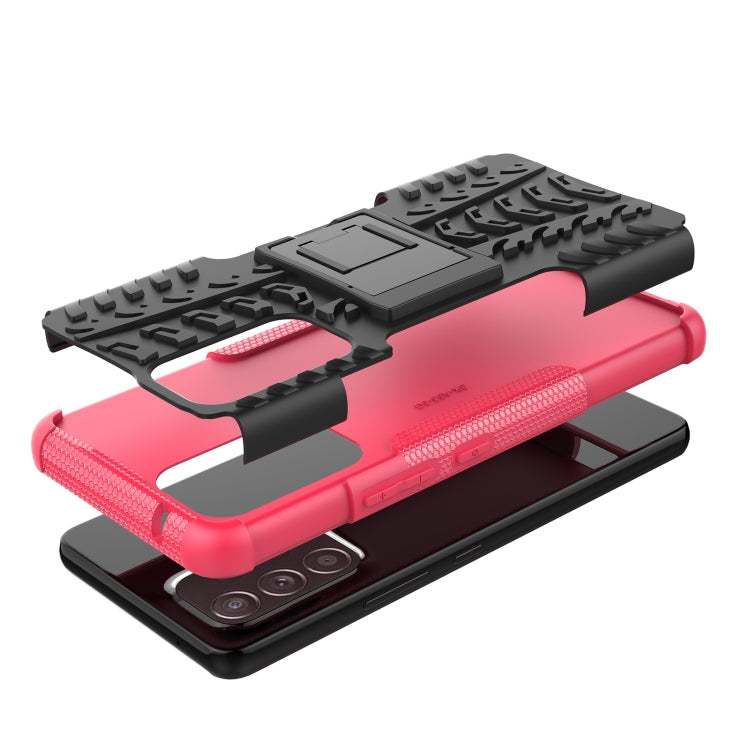 For Samsung Galaxy A53 5G Tire Texture TPU + PC Phone Case with Holder