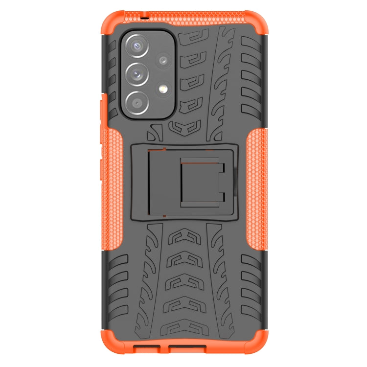 For Samsung Galaxy A53 5G Tire Texture TPU + PC Phone Case with Holder