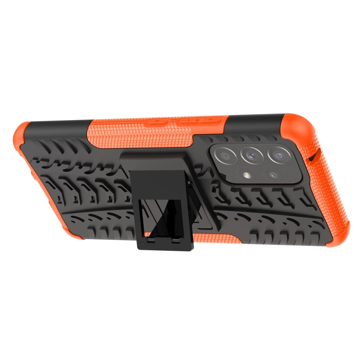 For Samsung Galaxy A53 5G Tire Texture TPU + PC Phone Case with Holder