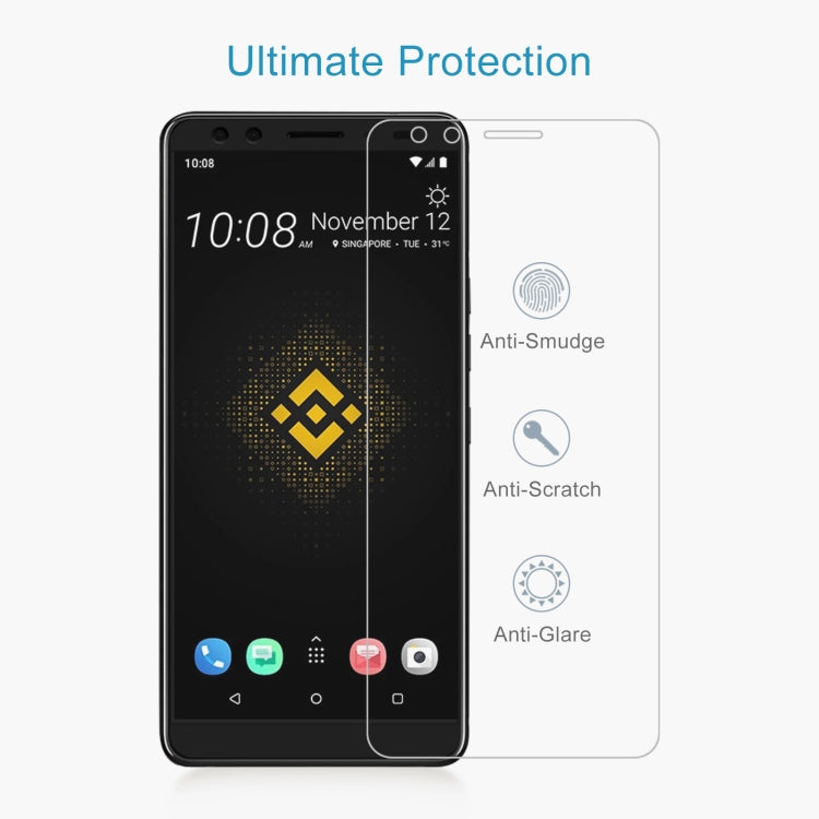 10 PCS 0.26mm 9H 2.5D Tempered Glass Film For HTC EXODUS 1 - Binance Edition