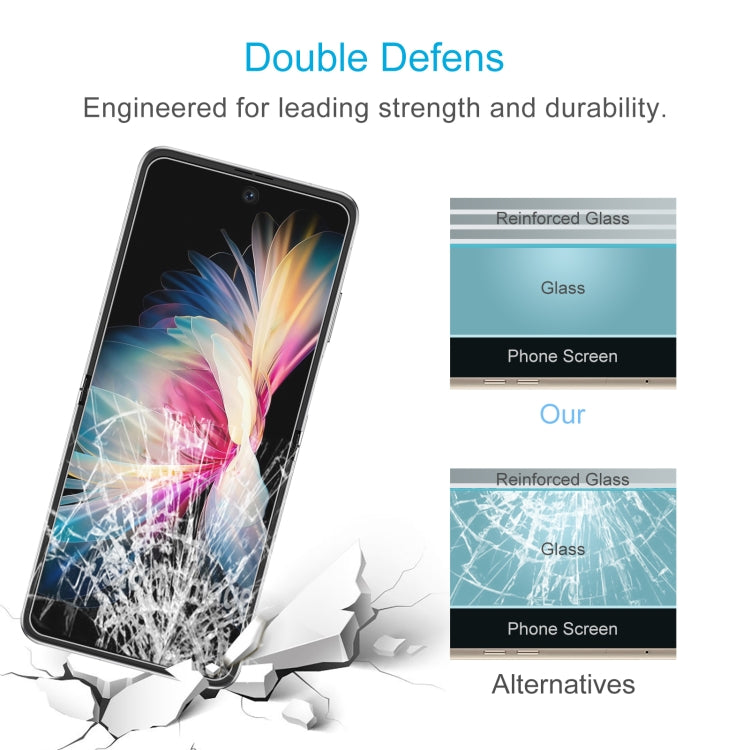 10 PCS 0.26mm 9H 2.5D Tempered Glass Film For Huawei P50 Pocket