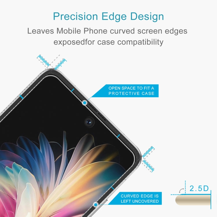 50 PCS 0.26mm 9H 2.5D Tempered Glass Film For Huawei P50 Pocket