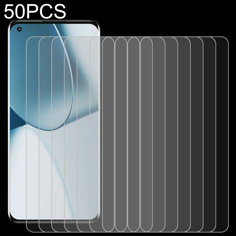 50 PCS 0.26mm 9H 2.5D Tempered Glass Film For OnePlus 10 5G