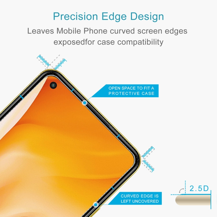 50 PCS 0.26mm 9H 2.5D Tempered Glass Film For Xiaomi Mi 11 Lite 5G