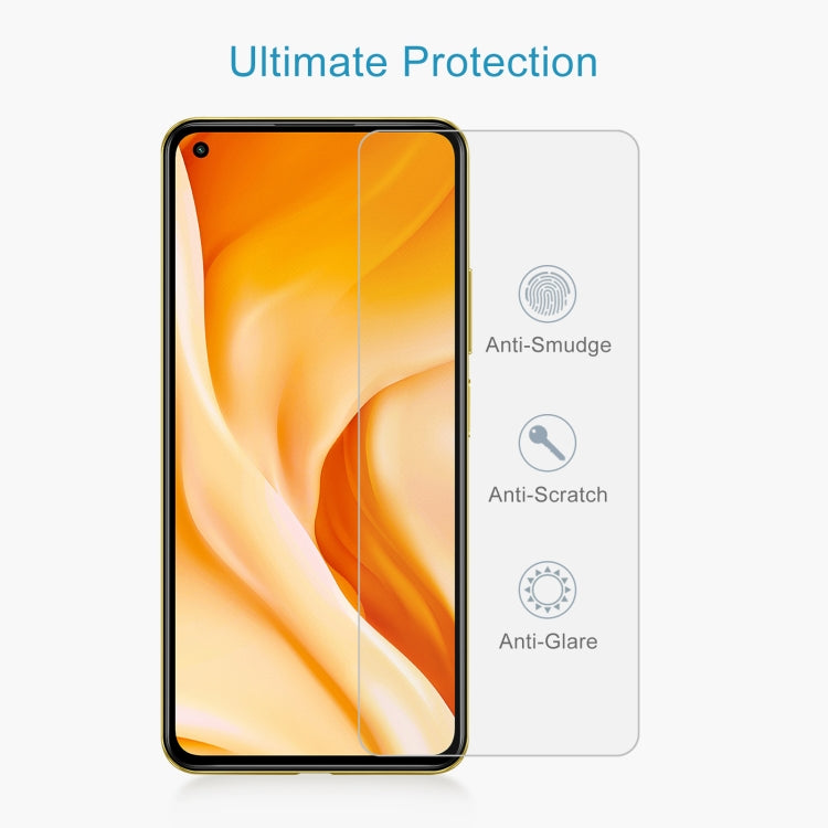 50 PCS 0.26mm 9H 2.5D Tempered Glass Film For Xiaomi Mi 11 Lite 5G