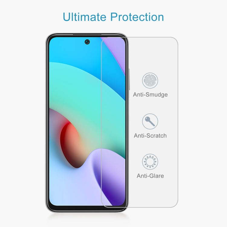 50 PCS 0.26mm 9H 2.5D Tempered Glass Film For Xiaomi Redmi Note 11 4G 6.5 inch / Note 11SE