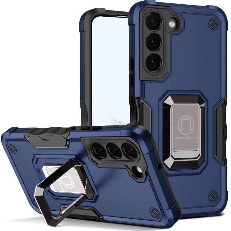 For Samsung Galaxy S22 5G Ring Holder Non-slip Armor Phone Case