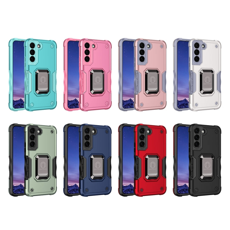 For Samsung Galaxy S22 5G Ring Holder Non-slip Armor Phone Case