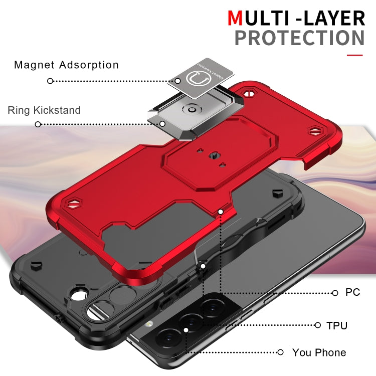 For Samsung Galaxy S22 5G Ring Holder Non-slip Armor Phone Case