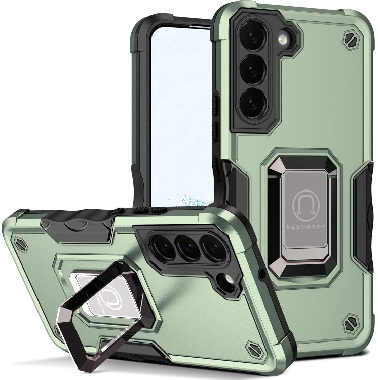 For Samsung Galaxy S22+ 5G Ring Holder Non-slip Armor Phone Case