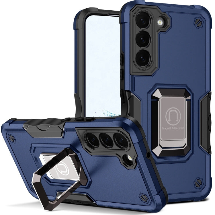 For Samsung Galaxy S22+ 5G Ring Holder Non-slip Armor Phone Case