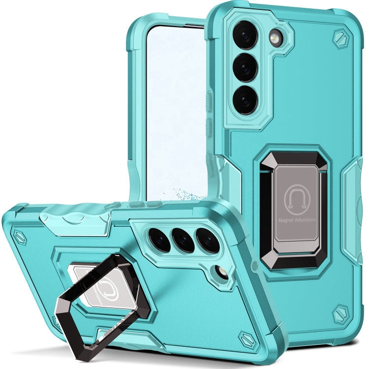 For Samsung Galaxy S22+ 5G Ring Holder Non-slip Armor Phone Case