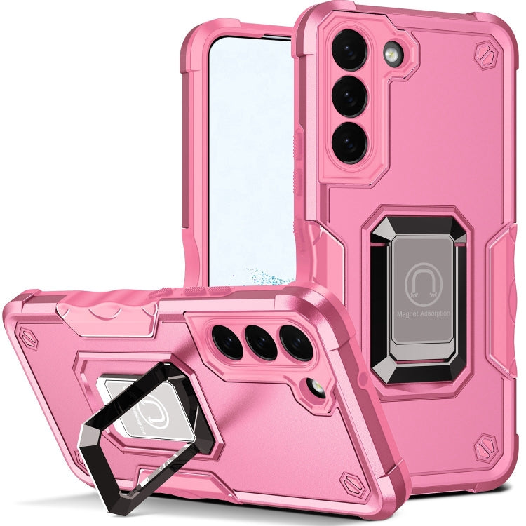 For Samsung Galaxy S22+ 5G Ring Holder Non-slip Armor Phone Case