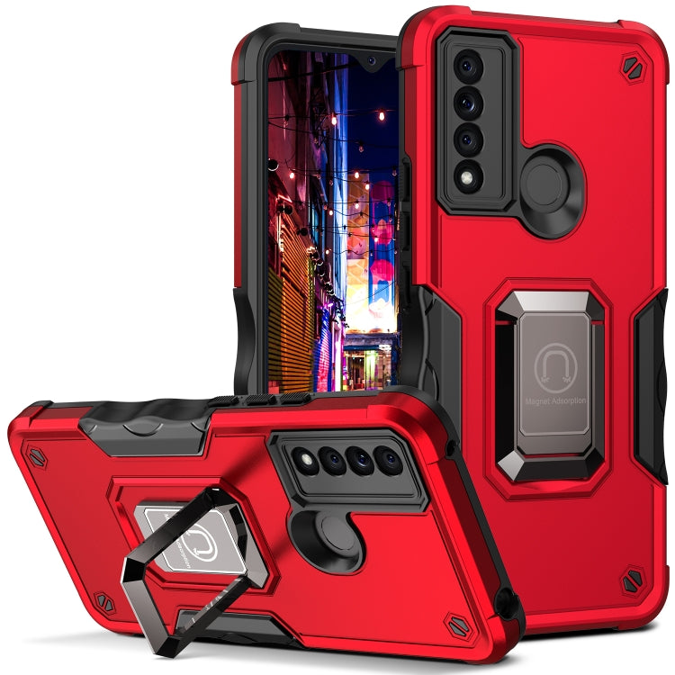 For TCL 20 XE Ring Holder Non-slip Armor Phone Case